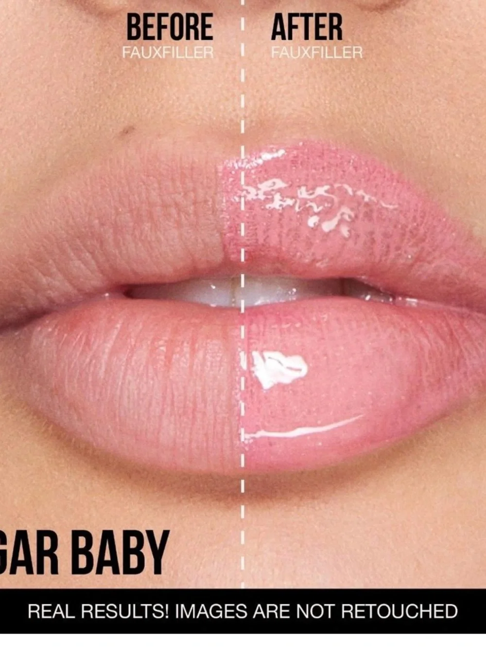 HUDA BEAUTY Lip Gloss & Balm in Dusty Rose Pink